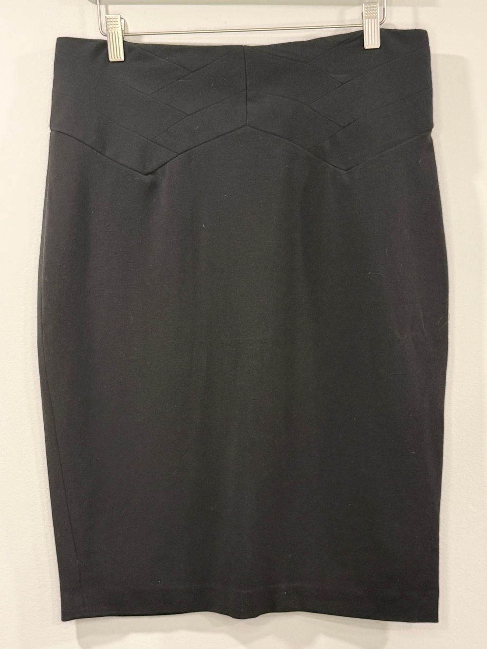 Adrienne Vittadini Womens Black High-Waist Pencil Skirt Size 12